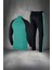 Büyük Beden Erkek Haki Supra Penye Kumaş Rahat Fermuarlı Koşu ve Yürüyüş Takımı (4xl- 10XL) 4