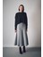 Basic Bisiklet Yaka Oversize Crop Triko Kazak 2