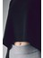 Basic Bisiklet Yaka Oversize Crop Triko Kazak 3