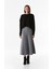 Basic Bisiklet Yaka Oversize Crop Triko Kazak 5
