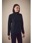 Basic Yarım Fermuarlı Dik Yaka Polar Sweatshirt 2