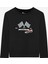 B Graphic Tee Long Sleeve T-Shirt Büyük Erkek Çocuk Siyah Tshirt SK242065-001 1