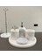 Doğal mermer banyo seti, 6 parçalı, beyaz renk şıklığıyla hayatınıza zarafet katın 1