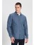 Regular Fit Normal Kesim %100 Pamuk İndigo Gömlek 1
