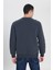 Regular Fit Normal Kesim %100 Pamuk Bisiklet Yaka Antrasit Sweatshirt 4