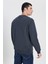 Regular Fit Normal Kesim %100 Pamuk Bisiklet Yaka Antrasit Sweatshirt 5