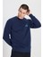 Regular Fit Normal Kesim Bisiklet Yaka Lacivert Sweatshirt 2