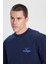 Regular Fit Normal Kesim Bisiklet Yaka Lacivert Sweatshirt 4