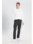 Regular Fit Normal Kesim Normal Bel Dar Paça Antrasit Melanj Chino Pantolon 1