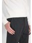 Regular Fit Normal Kesim Normal Bel Dar Paça Antrasit Melanj Chino Pantolon 3