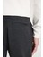 Regular Fit Normal Kesim Normal Bel Dar Paça Antrasit Melanj Chino Pantolon 5