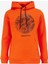 Turuncu Erkek Kapüşon Yaka Relaxed Fit Baskılı Sweatshirt D4WM-SWT3329 1