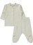 Erkek Bebek Pijama Takımı 1-6 Ay Taş Rengi 1
