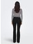 Normal Bel Geniş Paça Regular Straight Koyu Siyah Kadın Denim Pantolon Onlblush Mıd Flared Dnm REA2343 Noo 5