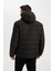 Su İtici Şişme Mont Slim Fit Dar Kesim Kapüşonlu Fermuarlı Cepli Astarl R0216AZ24AU 5