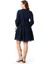 Uzun Kol Seçil Pazen Kısa Sonbahar ve Kışlık Elbise Lacivert Lcvt 2