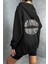 Unisex Gri Wrst Sırt Baskılı Ince Mevsimlik Kapşonlu Oversize Hırka 1