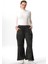 Çisel Çift Cepli Sonbahar ve Kışlık Beli Lastikli Triko Pantolon Füme Fm 1