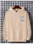 Erkek Bej New York Baskılı Kapüşonlu Sweatshirt 2