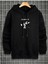 Erkek Siyah Linkin Park Baskılı Kapüşonlu Sweatshirt 2