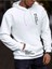 Erkek Believe Baskılı Oversize Kapşonlu Sweatshirt 1
