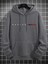 Erkek Boston Baskılı Oversize Kapşonlu Sweatshirt 2