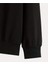 Erkek Siyah Paris Baskılı Yarım Fermuarlı Oversize Sweatshirt 4