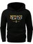Erkek Siyah Monaco Baskılı Oversize Kapşonlu Sweatshirt 1