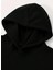 Erkek Siyah Monaco Baskılı Oversize Kapşonlu Sweatshirt 2
