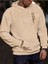 Erkek Believe Baskılı Oversize Kapşonlu Sweatshirt 1