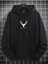 Erkek Siyah Geyik Baskı Kapüşonlu Sweatshirt 2