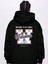 Erkek Siyah Sırt Welcome Baskılı Kapüşonlu Sweatshirt 1