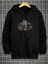 Erkek Siyah Yosemite Baskılı Kapüşonlu Sweatshirt 2