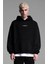 Erkek Wrst Bhvr Baskılı Oversize Kapşonlu Sweatshirt 2