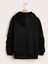 Erkek Siyah New York Baskılı Kapüşonlu Sweatshirt 3