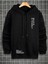 Erkek Believe Baskılı Oversize Kapşonlu Sweatshirt 2