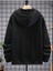 Erkek Believe Baskılı Oversize Kapşonlu Sweatshirt 3