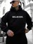 Erkek Believer Baskılı Oversize Kapşonlu Sweatshirt 1