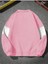 Unisex Pembe Los Angeles Baskılı Oversize Parçalı Polo Yaka Fermuarlı Sweatshirt 2