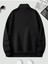 Unisex Dik Yaka Yarım Fermuarlı Oversize Sweatshirt 3