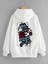 Unisex Sırt Baskılı Kapşonlu Oversize Sweatshirt 2