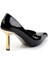 Siyah Rugan Kadın Klasik Topuklu Ayakkabı K01188051108 4