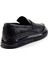 Siyah Napa Deri Erkek Loafer Ayakkabı E01401082143 3