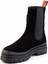 Black Deri Kadın Bot & Bootie HD0777004802 5