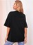 Kadın Kalp Baskılı Oversize T-Shirt 3