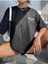 Unisex Siyah Dalga Sırt Baskılı Oversize Tshirt 3