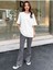 Unisex Beyaz Sweet Baskılı Oversize Tshirt 2