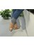 Günlük Şık ve Rahat Taban Hasır Keten Sandalet 8 Cm.topuk 3