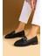 Parlak Taş Detaylı Rahat Kalıp Kadın Loafer Ayakkabı 001-5004-24 1
