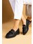Parlak Taş Detaylı Rahat Kalıp Kadın Loafer Ayakkabı 001-5004-24 2